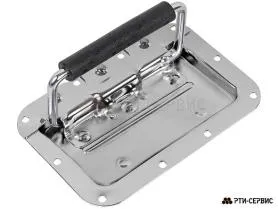 Ручка для ящика, короба, врезная, подпружиненная