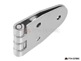 Петля листовая 120х40 мм (Ø5мм, 6 отверстий), нержавеющая сталь SS
