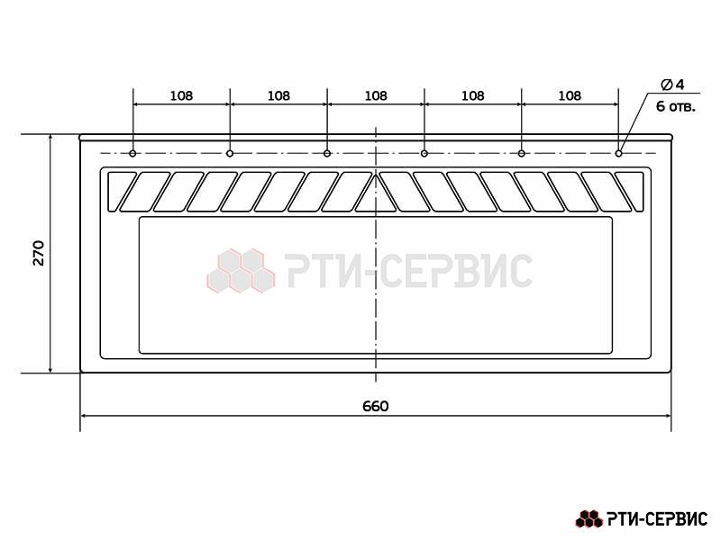 Брызговик 660х270 мм FOTON (свет.) - фото 2
