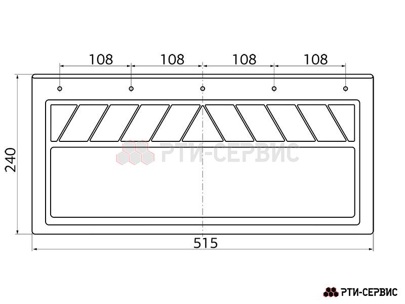 Брызговик 515х240 мм Hyundai - фото 2