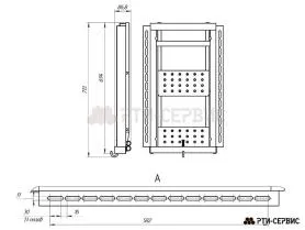 Лестница фургона складная 2 широкие ступени H-590 Zn